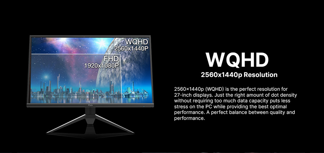 Pixio PX274 Prime 27 inch 75Hz IPS WQHD 2560 x 1440p Wide Screen